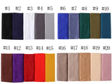 Ramadan Modal Cotton Jersey Hijabs For Woman Long Muslim Scarf Shawl Plain Soft Turban Tie Head Wraps For Women Islamic Clothing