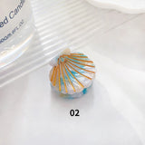 Fashion Shell Hair Claws Hairwear for Women Sweet Cute Mini Shark Clip Crab Clamps Hair Clips Claw Clip Trendy Hair Accessories