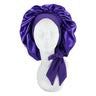 Women Big Size  Satin Cap for Sleeping Hat Night Sleep Cap Hair Care Silk Bonet Stain Hair Cap for Women Curly Springy Hair