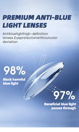 CAPONI Original Designer Men Glasses Frames Pure Titanium  Business Eyewear Anti Blue Light Multifunctional Frame Glasses J23615