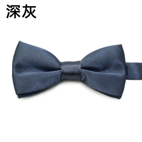 Fashion Kids Solid Color Bow Ties Imitation Silk Student Bowties Soft Black Red Butterfly Bowknot Wedding Party Cute Pet Cravat