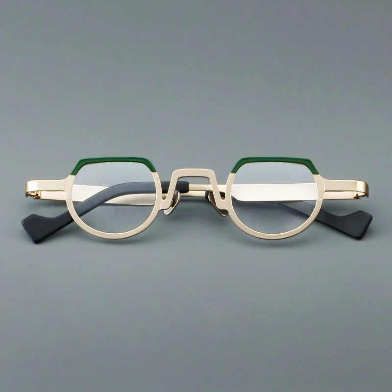 New stylish round glasses frame 7020 retro ultra-light pure titanium glasses frame can be equipped with prescription glasses.