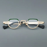 New stylish round glasses frame 7020 retro ultra-light pure titanium glasses frame can be equipped with prescription glasses.