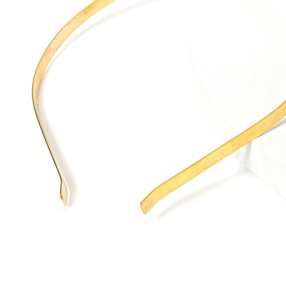 5pcs Blank Metal Headbands DIY Headbands Plain Thin Headbands for Making Hair Accessories For Jewelry