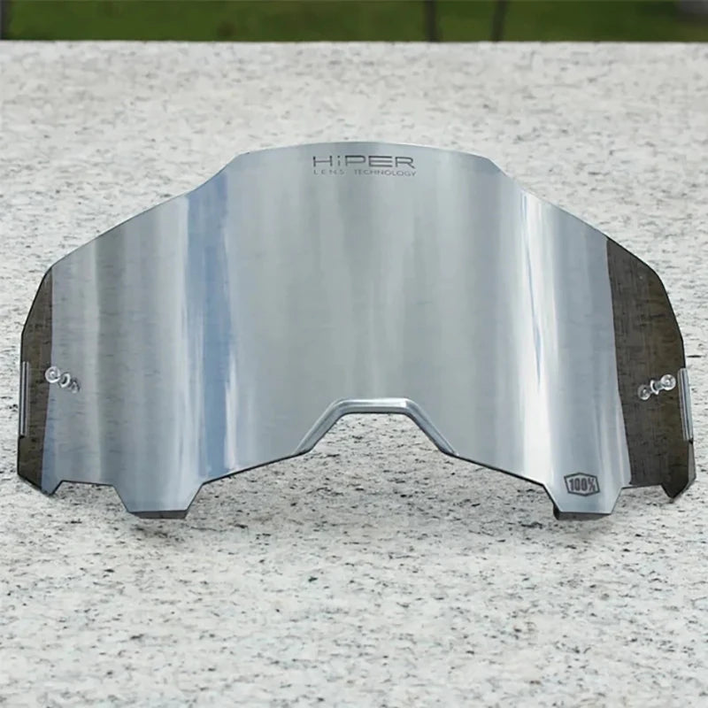 Goggle Replacement Lens 100 Glasses HiPER Mirror Lens Motocross Cycling DH Safety Glasses Moto Dirt Bike Goggles lens