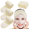 3pcs Women Soft Toweling Headbands Adjustable Sports Hairband Yoga Spa Bath Shower Wash Face Make Up Skincare Wide Head Band
