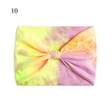 Bohemian Wide Stretch Headbands Multi-color Tie-dyed Yoga Sweatband Turban Head Wrap Bandana Women Hair Accessories Wholesale