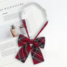 Fashion JK Bowtie Women College Student Collar Tie Cotton Plaid Bowknot Lolita Girls Adjustable Butterfly Anime Cosplay Cravat