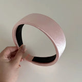 Korean Satin Wide Sponge Hairband Sweet Elegant Fashionable Versatile Professional Salon Hair Division And Fixing Hair Clip