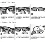 Cycling Glasses For Men's Women Men Outdoor Sports Bicycle Sunglasses MTB Road Goggles Eyewear 5 Lens Bike Equipment Driving