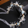 Elegant Girls Headband Lmitated Pearl Hair Headdress Baby Girls Flower Wreath Bride Garland Head Hoop Wedding Headbands Hair
