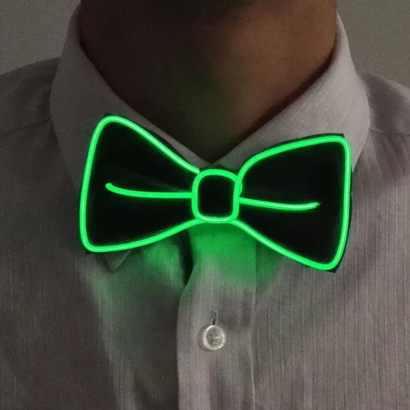 LED Acrylic Bow Tie Light up LED Men Bow Tie Luminous Bow tie Costume Men Ties DJ Dance Glow Decoration Novelty Gift LED Cravat