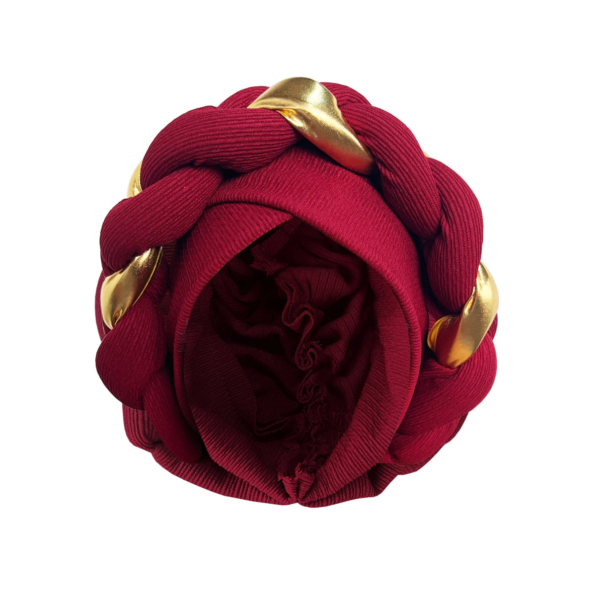 African Turban Cap Headdress Women's Pleated Hat Hair Accessories Arab Wrapped Muslim Hijab