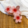 Dopamine Sunflower Shark Clip Sweet Gradient Flower Grab Clip Ponytail Braid Hair Clip for Girls Beach Vacation Hairstyles