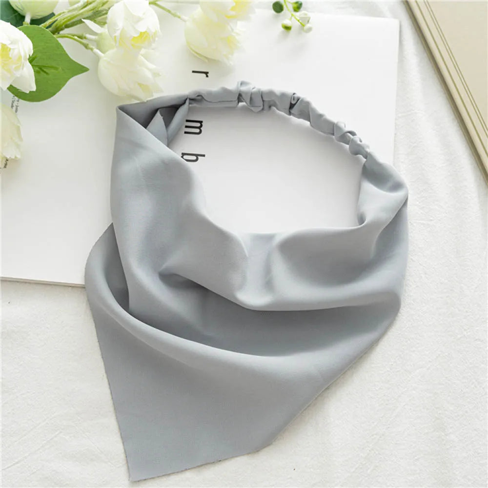 Headbands Cute Women Elastic Hair Accessories Bandana Turban Headwrap Triangle Hair Scarf