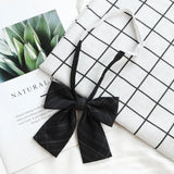 Fashion JK Bowtie Women College Student Collar Tie Cotton Plaid Bowknot Lolita Girls Adjustable Butterfly Anime Cosplay Cravat