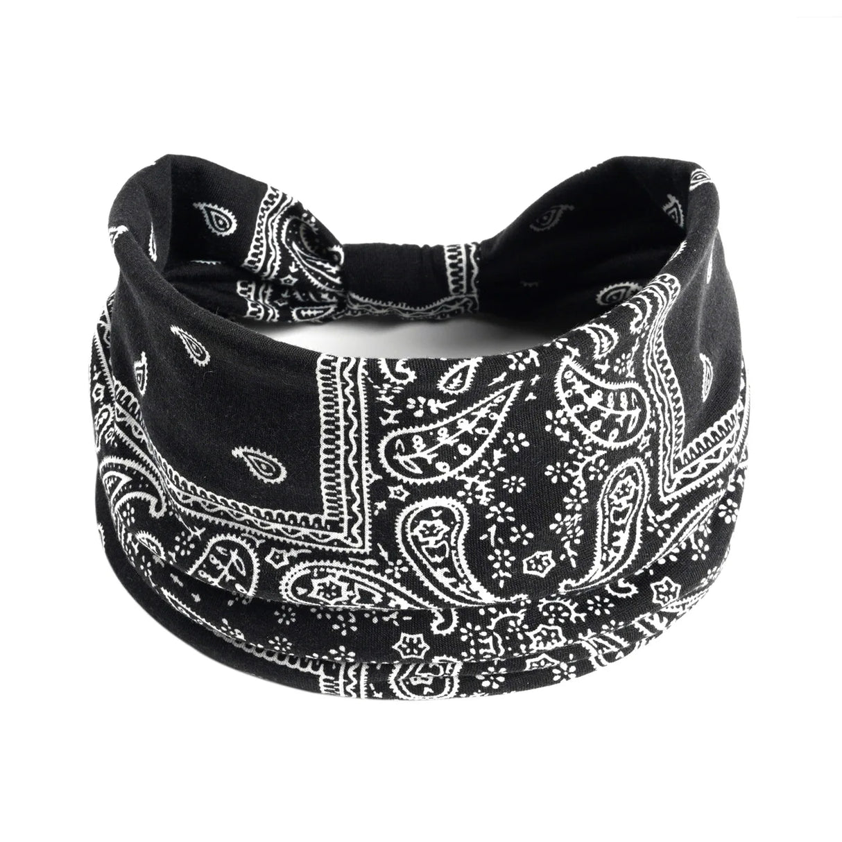 Boho Headbands For Women Fashion Stretch Wide Hair Bands Knoted Turban Yoga Sweatband Elastic Head Bands Stylish Wrap Headbands