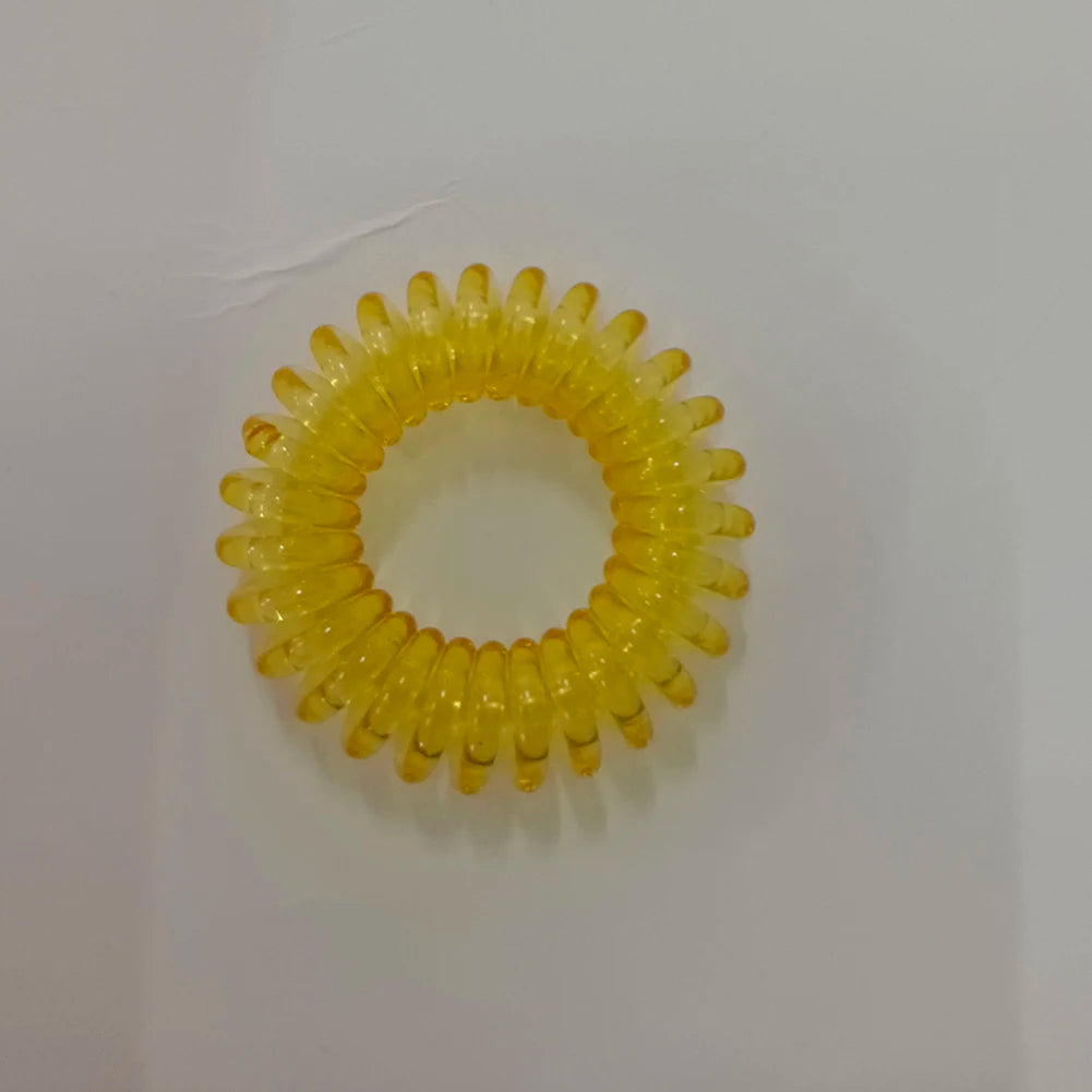 Telephone Wire Elastic Clear Hair Bands Plastic Spring Gum For Hair Ties No Crease Coil Hair Tie Ponytail Hair Accessories