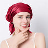 100% Natural Mulberry Silk Sleeping Cap Silk Shower Cap Nightcap Housework Cooking Hair Care Bonnet Protector Hair Accessories