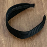 Women Very Wide Ribbed Knit Hairbands Tooth Headbands Non-slip For Washing Sports Simple Solid Color High Crown Headwrap 7cm