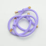 10PCS 5mm Knotted Twilled Elastic Hair Bands Golden Ends Hair Ties for fashion girls elasticity ponytail holders hair scrunches