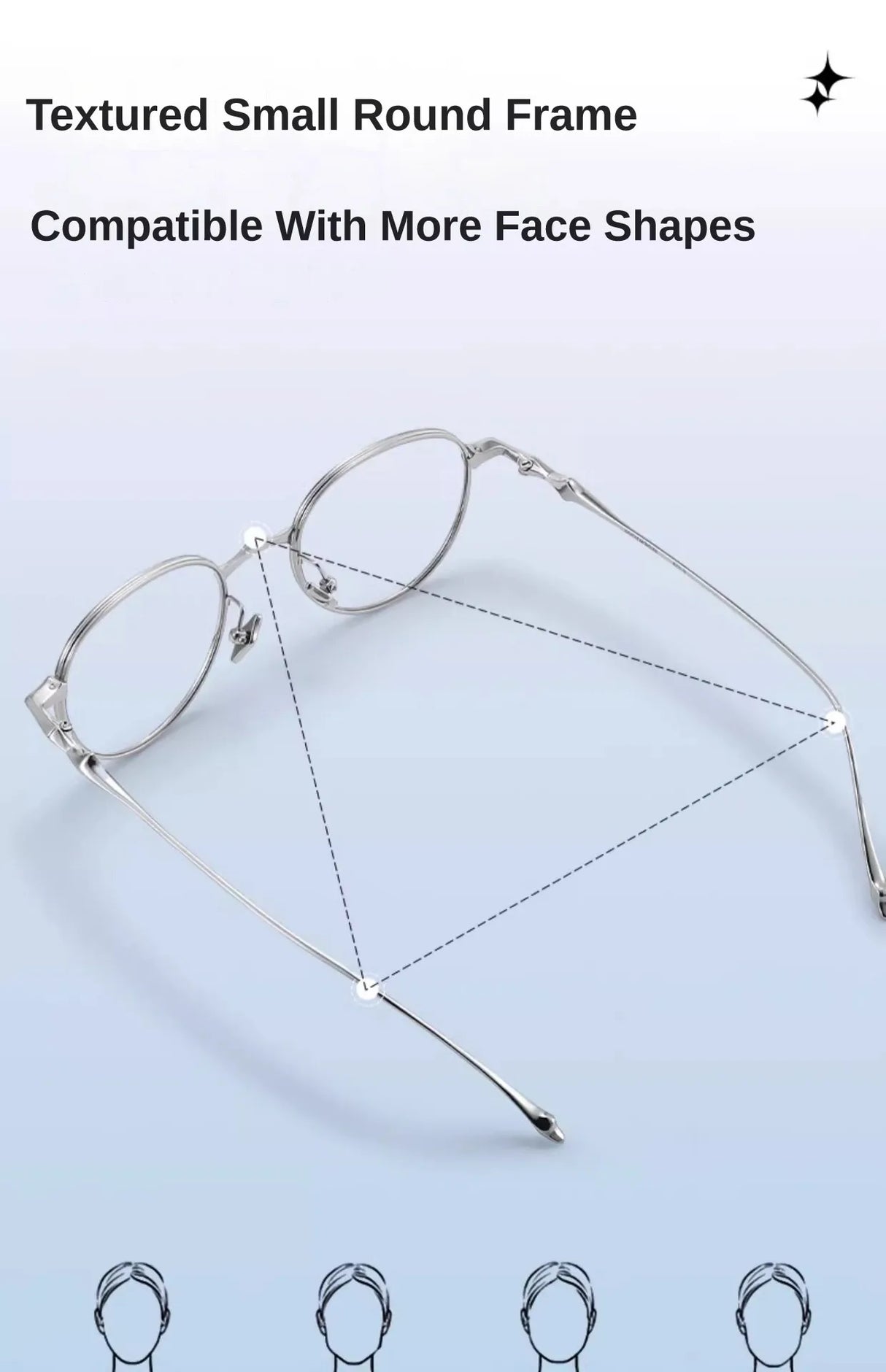2024 Pure Titanium Frame Round Retro Fashion Men Women Eyeglasses Frame Anti-blue Light Glasses Designer Korean Glasses Frames