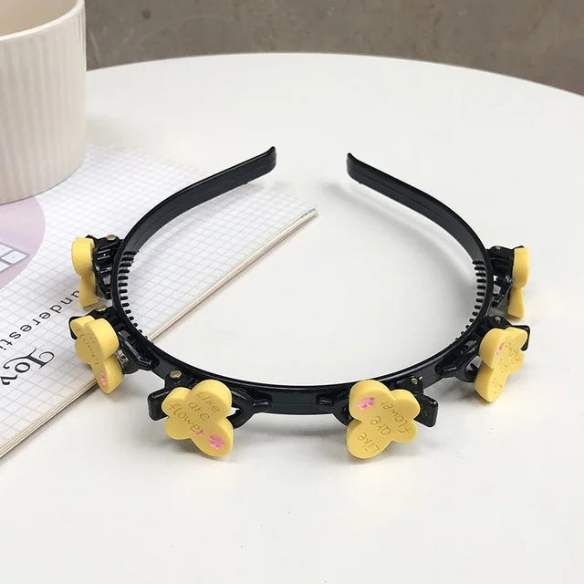 Braided Hair Bands for Girls Hair Hoop Headwear Female Flower Love Fruit Headwear Women New Fashion Hair Accessories