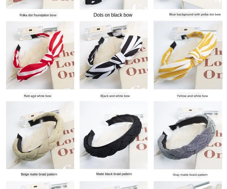 New Flower Headbands For Women Hair Hoop Knot Turban Headband Elastic Hairband Hair Accessories for Girls No Slip Stay