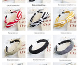 New Flower Headbands For Women Hair Hoop Knot Turban Headband Elastic Hairband Hair Accessories for Girls No Slip Stay
