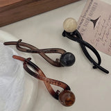 Retro S Shape Ponytail Twist Hair Clips New Fashion Multi-colour Twisted Hollow Out Shark Clips Headdress Hair Accessories Gift