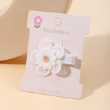 1pcs Ins Daisy Flower Hair Clips Baby Girl Hairpins for Kids Lace White Barette Princess Hooks Infant Accessories Korean