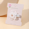 1pcs Ins Daisy Flower Hair Clips Baby Girl Hairpins for Kids Lace White Barette Princess Hooks Infant Accessories Korean