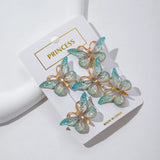 5PCS Sweet Macarons Gradient Color Cute Butterfly Kids Hairpins Children Headwear Princess Barrette Girls Hair Accessories