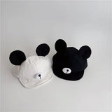 Cute Bear Ear Baby Hat Kids Boy Girl Soft Cotton Peaked Bonnet Caps Children Cartoon Casual Sun Visor Hats