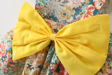 2Piece Sets Summer Toddler Girl Clothes Korean Fashion Flowers Cute Bow Sleeveless Princess Baby Dresses+Sunhat Kids Dress BC136