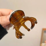Trendy French Acetate Hair Claw Clips Retro Crab Shark Clip Elegant High Ponytail Holder Fashion Hair Accessories for Women Girl