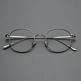 Titanium Glasses Frame Retro Round Wide-rimmed Men's Glasses Frame Anti-blue Light Optical Prescription Women Glasses Frame 835