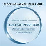 Blue Light Blocking Reading Glasses Men Women Ultralight TR90 Titanium Alloy Optical Frame Eyeglasses Square Eyewear