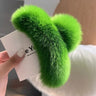Muweordy New Oversized Faux Fur Big Crab Hair Clip for Girls Rabbit Hair Claw Clips Cute Plush Ponytail Women's Hair Barrettes