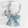 Fashion JK Bowtie Women College Student Collar Tie Cotton Plaid Bowknot Lolita Girls Adjustable Butterfly Anime Cosplay Cravat