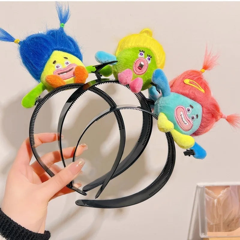 Ratatouille Hairband Cute Headband Kawaii Plush Hair Accessory Color Doll Wide-Brimmed Hairpin Creativity Headdress Gift