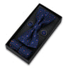 Bowtie Set For Men Gift Box Business Fashion Red Bow Tie Pocket Square Cufflinks Set Bowtie 3pcs For Wedding Hanky Cravatas Neck