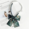Fashion JK Bowtie Women College Student Collar Tie Cotton Plaid Bowknot Lolita Girls Adjustable Butterfly Anime Cosplay Cravat