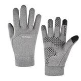 Men Winter Waterproof Cycling Gloves Outdoor Sports Ski Running Motorcycle Touch Screen Fleece Gloves Non-Slip Warm Full Fingers