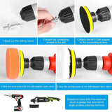 8Pcs Buffing Pad Set Thread 3/5/7inch Auto Car Repair Polishing pad Kit for Car Polisher+Drill Adaptor Power Tools accessories