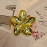 1-4Pcs Fashion Flower Hair Claw Clips for Women Gold Silver Color Large Hairpins Ponytail Shark Clip Headdress Hair Accessories