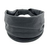 Headwrap Solid Color Knot Wide Headbands for Women Soft Cotton Sports Elastic Hair Bands Accessories Yoga Bandana Bandage