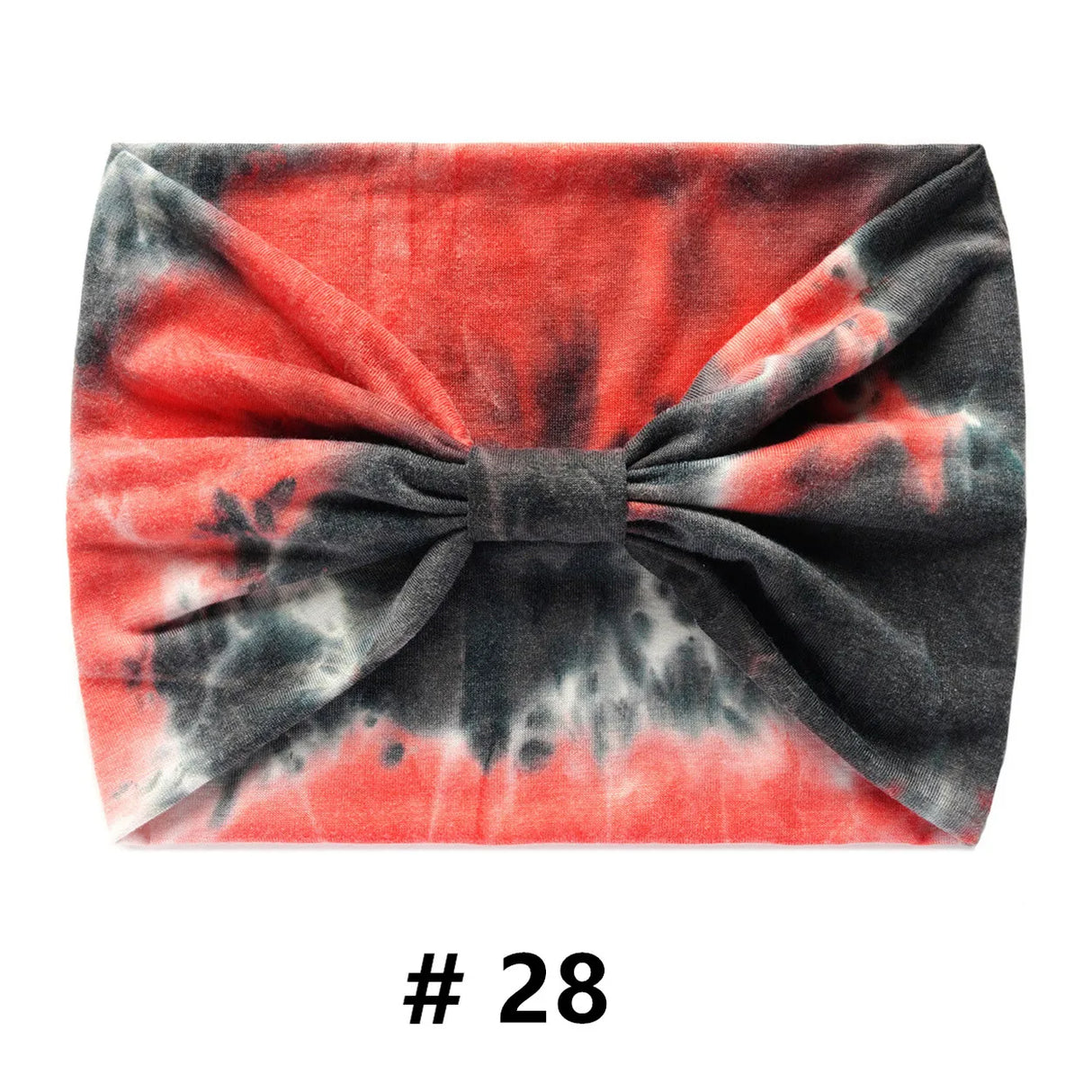 Tie Dye Headbands for Women Wide Turban Headwrap Knotted Vintage Hairbands Cotton Bandanas Bandage Headscarf Hair Accessories