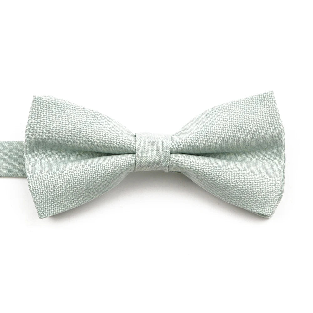High Quality Mens Solid Color Bowtie Set For Men Children Wedding Party Dinner Accessory Pink Orange Father-son Bow Tie Gift