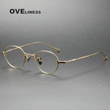 Pure Titanium Glasses Frame Men Women Vintage Round Brand Design Eyeglasses Frames New Titan Eyewear High Quality Spectacles